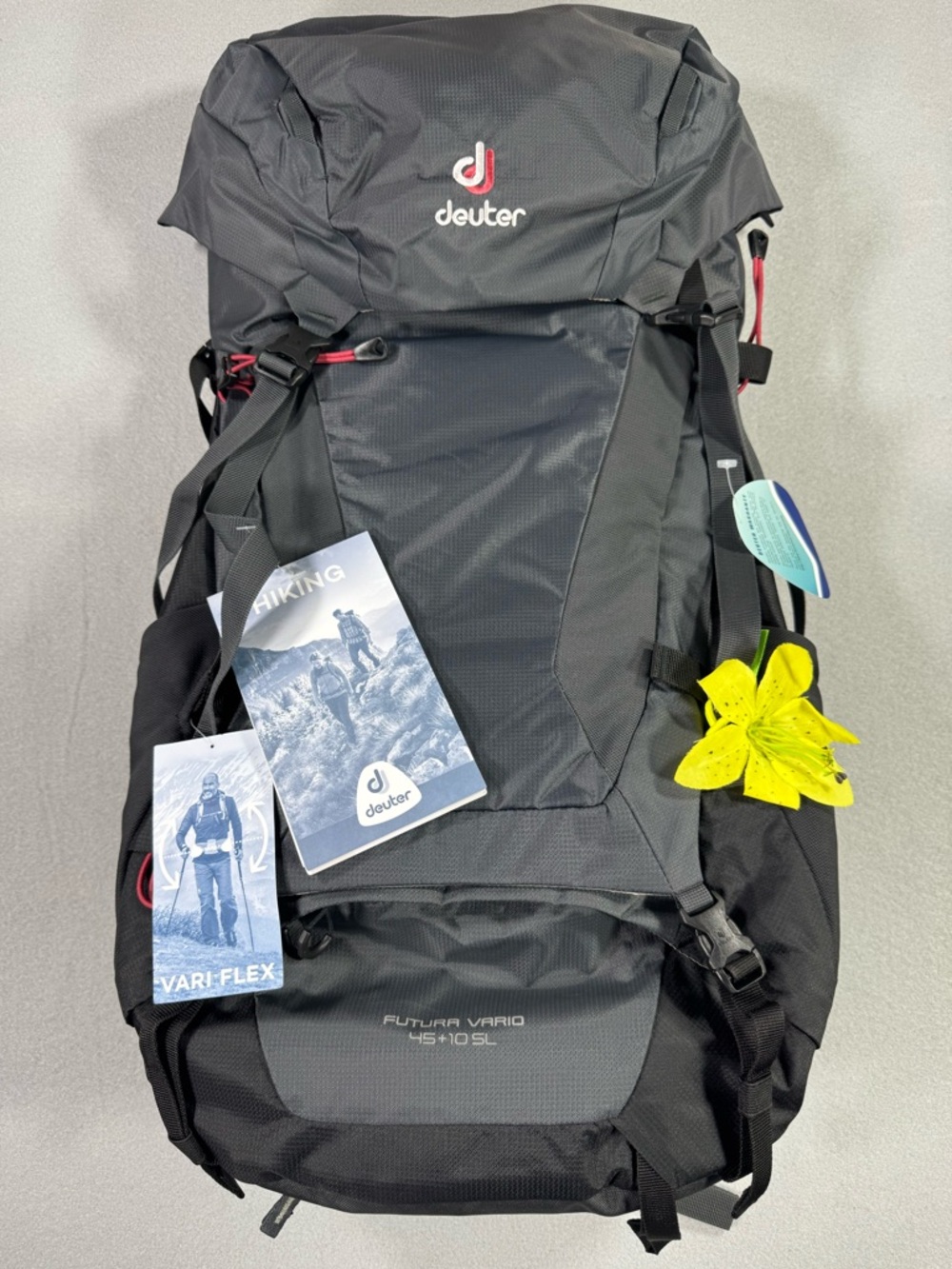 Deuter Futura Vario 45+10 SL Black Hiking Backpack - Women’s